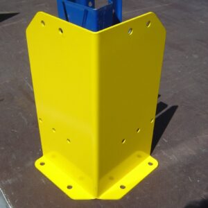 Aanrijbeveiliging, hoekbeschermer H= 400 mm kleur geel.