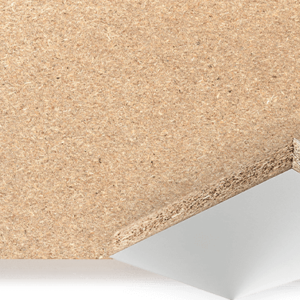 Vloerplaat spaanplaat GEBRUIKT 5100 x 1020 x 38 mm, onderzijde wit, bovenzijde gecoat.