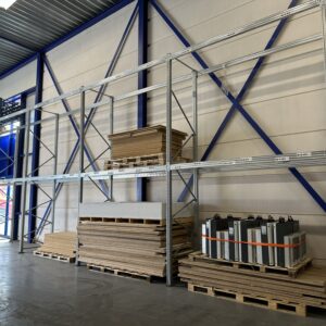 Palletstellingen van Metalsistem met twee liggerlagen 2700 mm