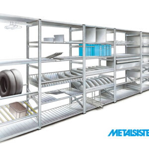 (Tweedekans) Legbordstelling Metalsistem Super 1-2-3 (1350x600)